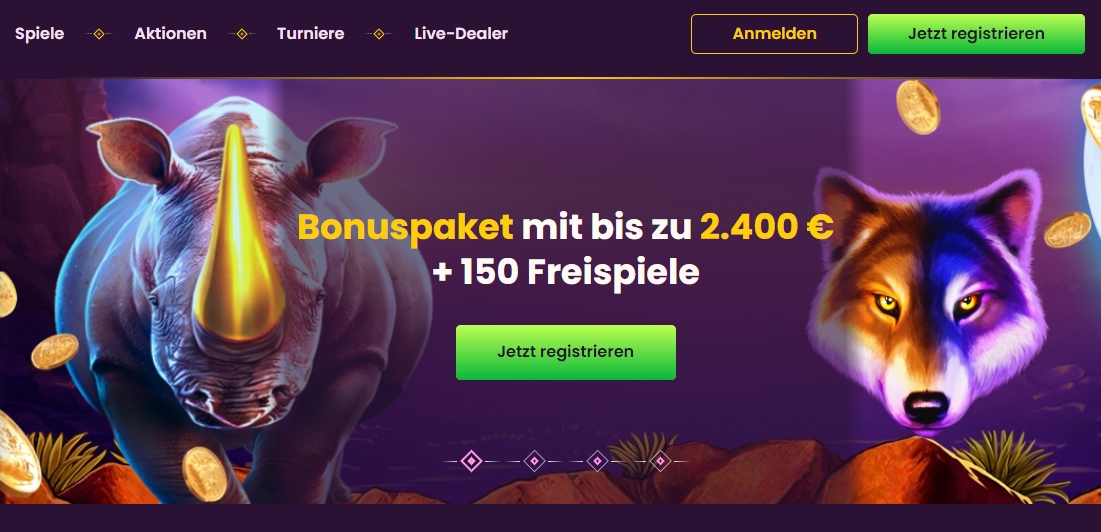 Bizzo Casino Startseite